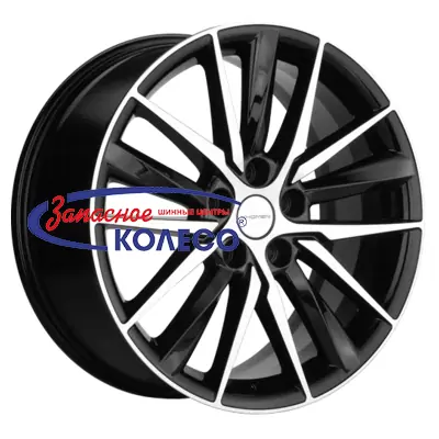 18'' 5x112 ET39 D66,6 8,0J Khomen Wheels KHW1807 (A6/Q5) Black-FP