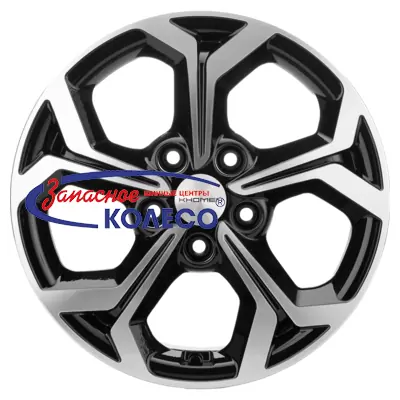 16'' 5x108 ET50 D63,3 6,5J Khomen Wheels KHW1606 (Focus) Black-FP