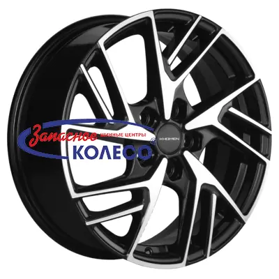 17'' 5x112 ET38 D57,1 6,5J Khomen Wheels KHW1722 (Tiguan/Karoq) Black-FP