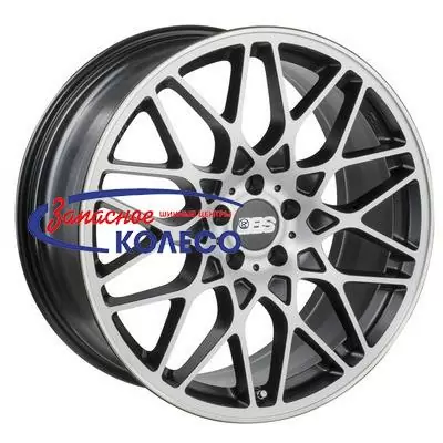 19'' 5x120 ET32 D82 8,5J BBS RX Satin Black Diamond Cut