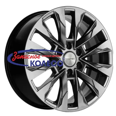 20'' 6x139,7 ET60 D95.1 8,0J Khomen Wheels KHW2010 (LC 300) Dark Chrome