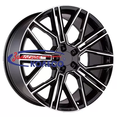 21'' 5x112 ET31 D66,6 9,5J Khomen Wheels KHW2101 (Q7/Touareg) Black-FP