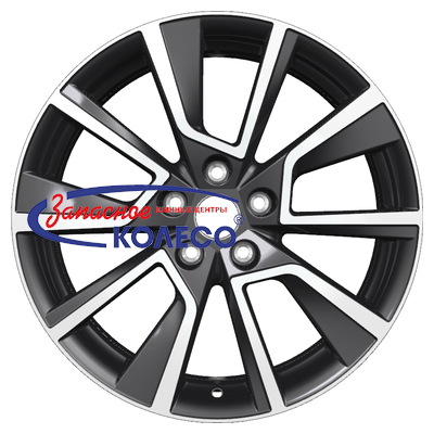 18'' 5x112 ET45 D57,1 7,0J Khomen Wheels KHW1802 (Karoq) Black-FP