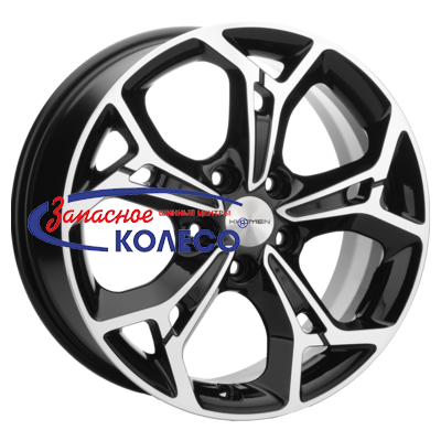 17'' 5x108 ET50 D63.35 7,0J Khomen Wheels KHW1702 (Ford C-Max) Black-FP