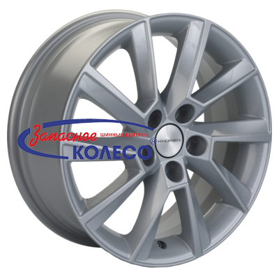 15'' 5x100 ET40 D57,1 6,0J Khomen Wheels KHW1507 (Polo) F-Silver